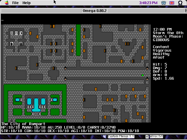 The Old Roguelikes Vault :: Omega