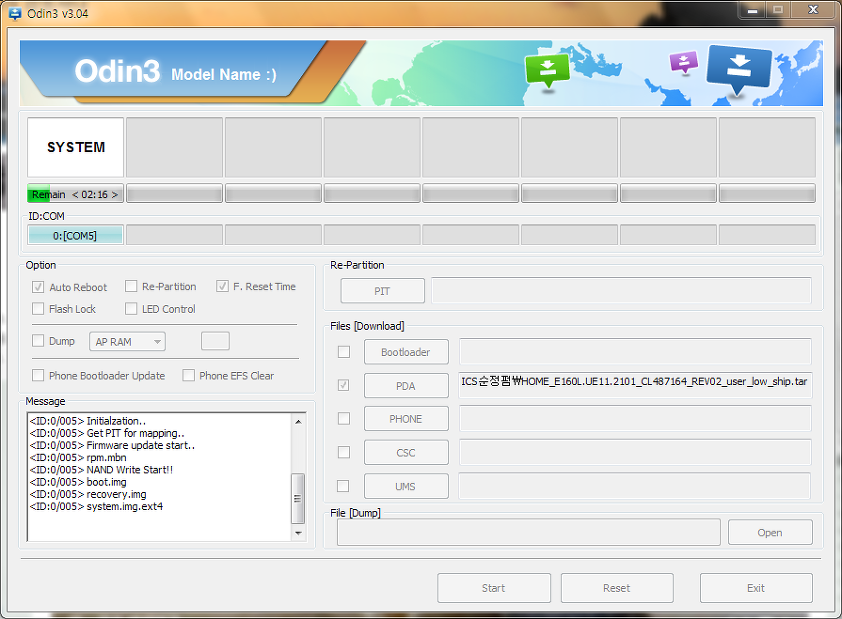 ... :: 갤럭시노트 오딘으로ICS 올리기 (Odin3 v3.04 첨부